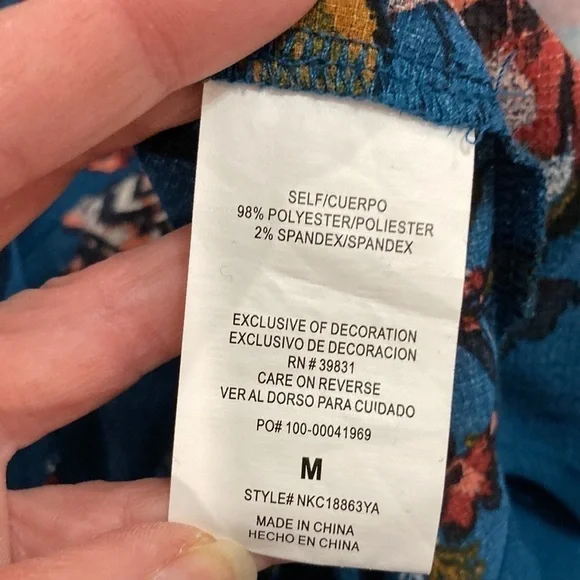 Rewind Embroidered Cold Shoulder Top​​​ - Picture 12 of 13